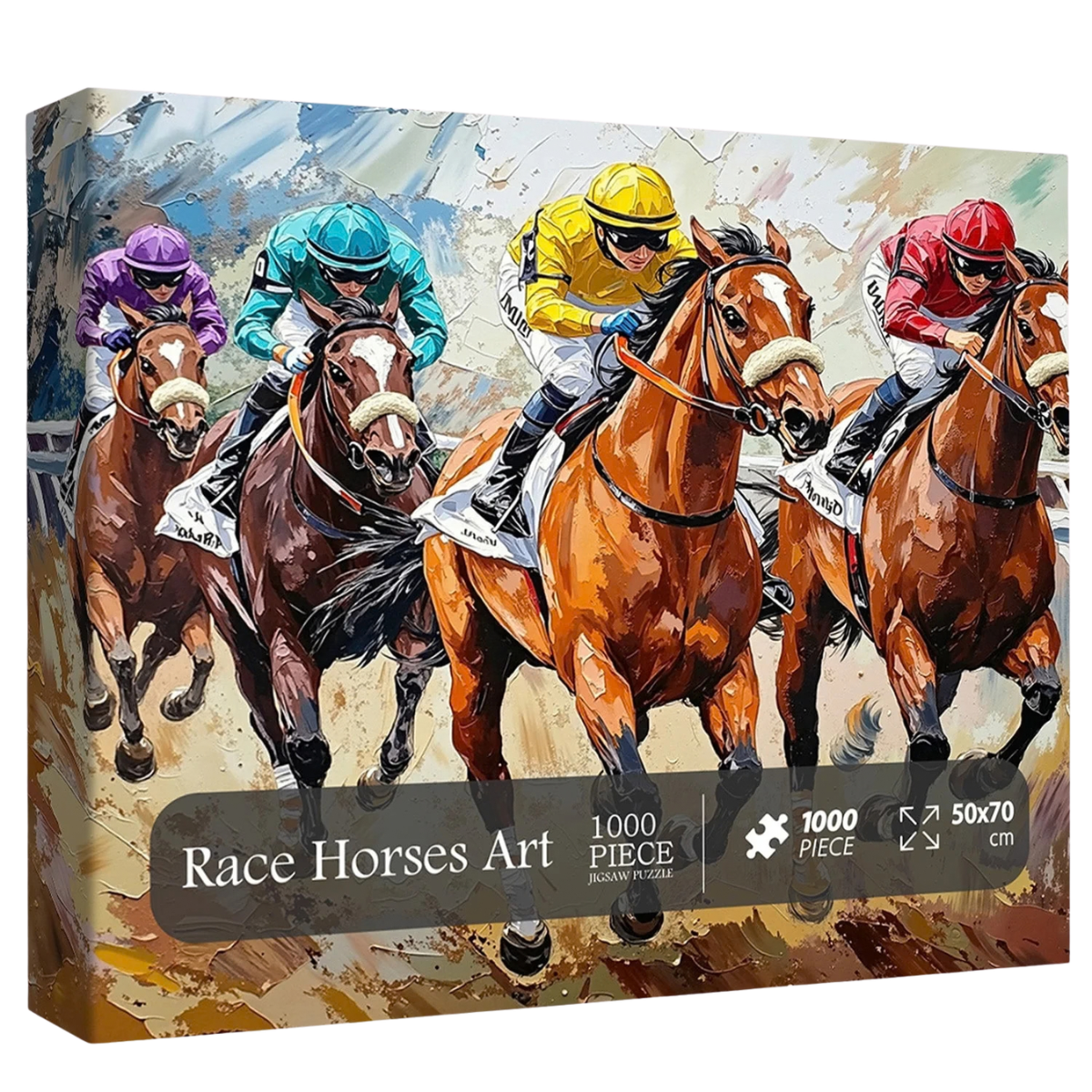 Race Horses Art Jigsaw Puzzle 1000 Pieces