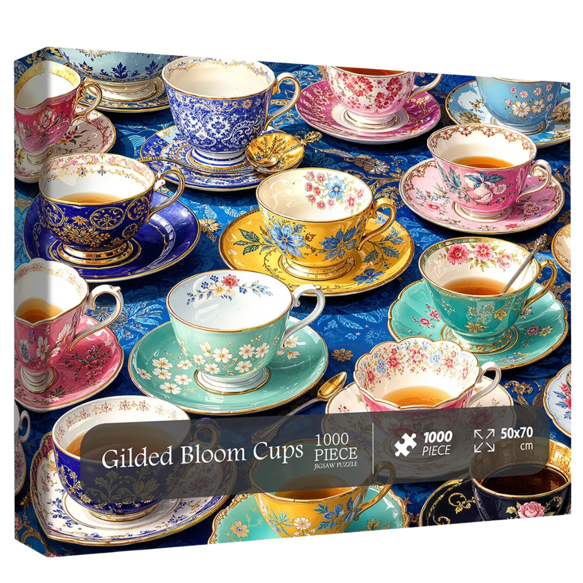 Gilded Bloom Cups Jigsaw Puzzle 1000 Piece