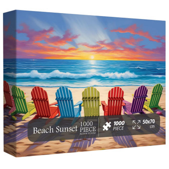 Beach Sunset 1000 Piece Jigsaw Puzzle for Adults