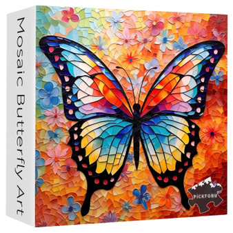 Mosaic Butterfly Art 1000 Piece Jigsaw Puzzle for Adults