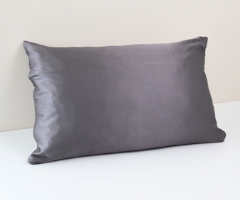 Charcoal Silk Pillowcase 22 Momme 100% Mulberry Silk Grade 6A, 70x50cm, With Hidden Zipper