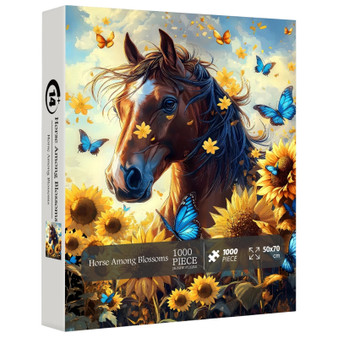 Horse Among Blossoms 1000 Piece Jigsaw Puzzle for Adults Horse Among Blossoms 1000 Piece Jigsaw Puzzle for Adults