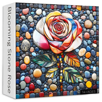 Blooming Stone Rose 1000 Piece Jigsaw Puzzle for Adults