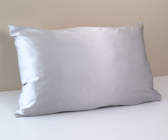 Silver Silk Pillowcase 22 Momme 100% Mulberry Silk 70x50cm Hidden Zipper