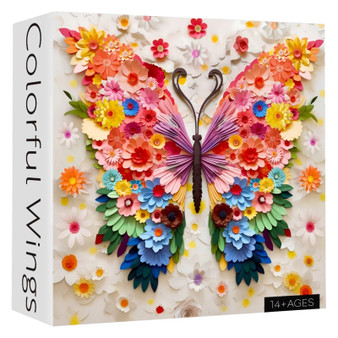 Colorful Wings 1000 Piece Jigsaw Puzzle for Adults