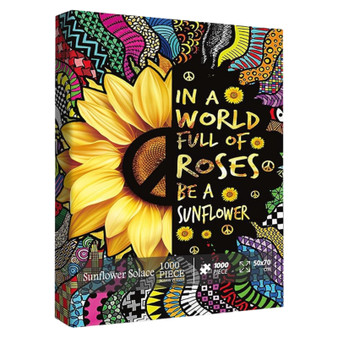 Sunflower Solace 1000 Piece Jigsaw Puzzle for Adults