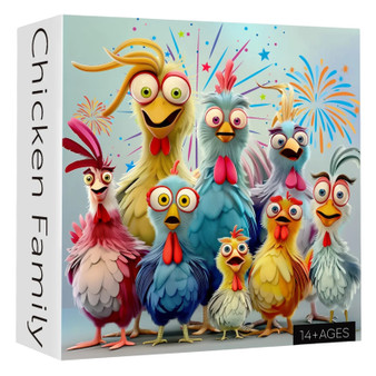Chicken Family 1000 Piece Jigsaw Puzzle for Adults