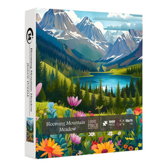 Blooming Mountain Medow 1000 Piece Jigsaw Puzzle for Adults