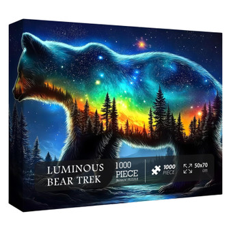 Luminous Bear Trek 1000 Piece Jigsaw Puzzle for Adults