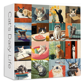 Cat's Daily Life Fun Puzzle for Adults 1000 Pieces