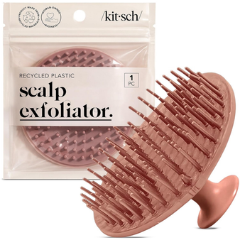Kitsch Scalp Massager for Hair Care - Scalp Scrubber, Shampoo Brush & Exfoliator for Scalps- Hair Scrubber for Relaxing Bath - Terracotta