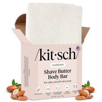 Kitsch Shaving Soap for Women - Hydrating Shave Butter & Shave Soap Bar - Nourishing Bar Soap for Smooth, Irritation-Free Shave – Paraben, Silicone & Sulfate-Free - Vegan, Made in USA  - 113g