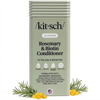 Kitsch Volumizing Rosemary & Biotin Liquid Conditioner for Women and Men for Hair Growth – Boosts Fullness & Shine After 1 Use, Thickening Bio-Based Hair Care, Color-Safe