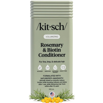 Kitsch Volumizing Rosemary & Biotin Liquid Conditioner for Women and Men for Hair Growth – Boosts Fullness & Shine After 1 Use, Thickening Bio-Based Hair Care, Color-Safe