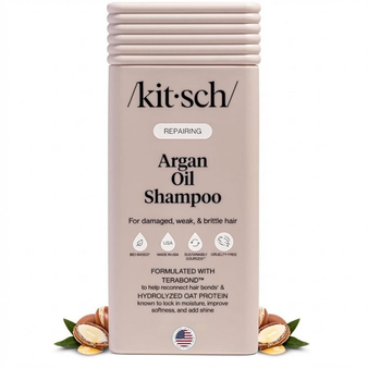 Kitsch Repairing Argan Oil Shampoo for Men & Women w/Terabond™ – Argan Oil for Hair, Repairs & Renews Damaged, Weak, & Brittle Hair – Silicone, Paraben & Sulfate Free Shampoo for Hair Care