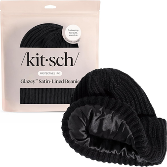Kitsch Glazey™ Satin Lined Beanie for Men and Women – Cozy Winter Hats for Men - Stylish Anti-Frizz Hat for All Hair Types