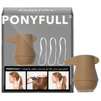 Kitsch PONYFULL Hair Volumizer Tool - Adds Lift and Style To Your Ponytail | Hair Bun Maker for Women | Ponytail Volumizer, Includes 3 No Snag Elastic Ties | Ideal Gifts for Women - (Blonde)