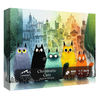 Chromatic Cats Jigsaw Puzzle 1000 Pieces