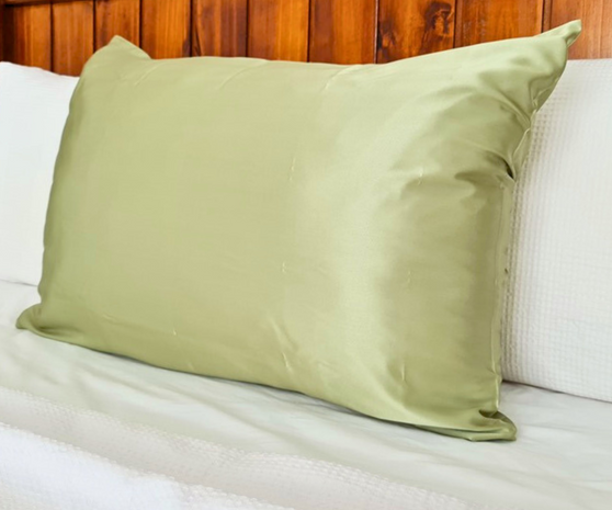 100 Silk Pillowcase Green gift box