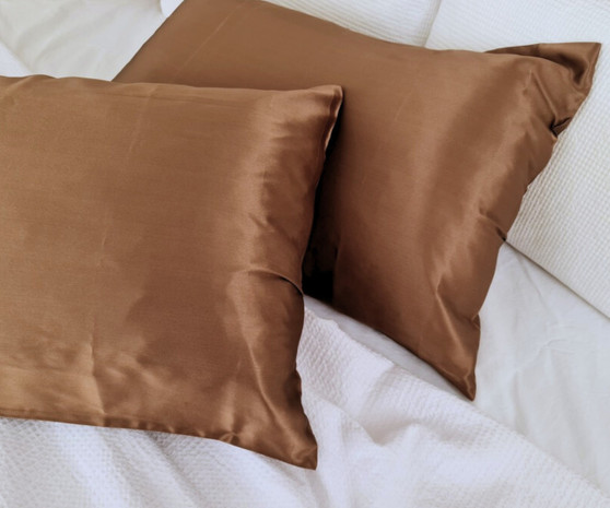 Silk Pillowcase - Chocolate Brown