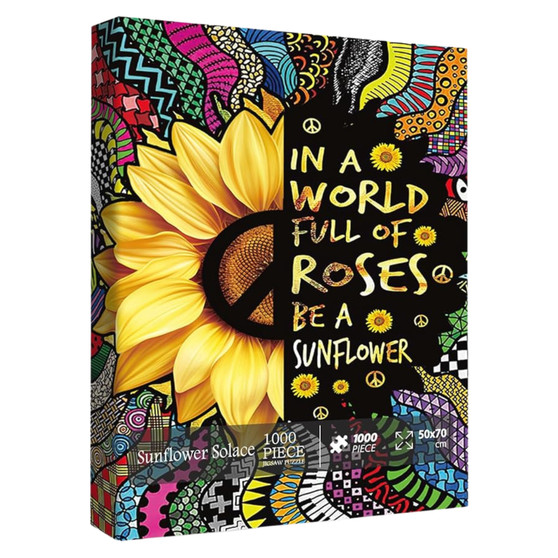 Sunflower Solace 1000 Piece Jigsaw Puzzle for Adults