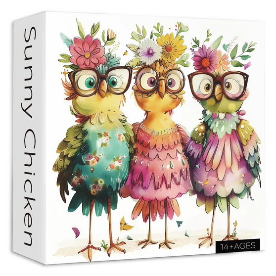 Sunny Chicken 1000 Piece Jigsaw Puzzle for Adults