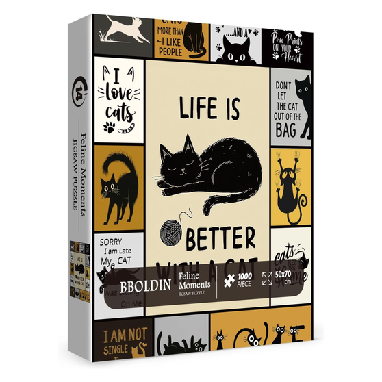 Funny Cat Puzzles for Adults 1000 Pieces