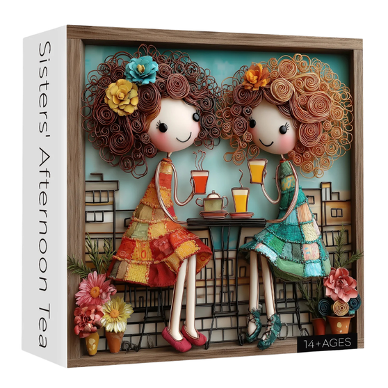 Sisters' Afternoon Tea Jigsaw Puzzle 1000 Pieces