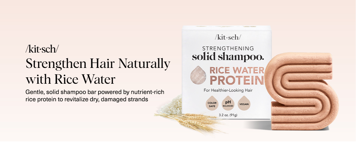 Kitsch Rice Water Shampoo Bar For Hair Growth