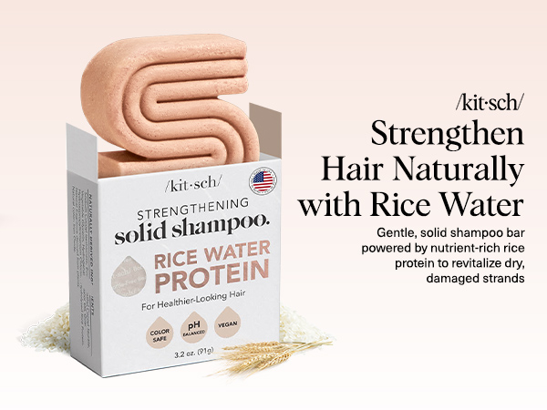 Kitsch Rice Water Shampoo Bar For Hair Growth