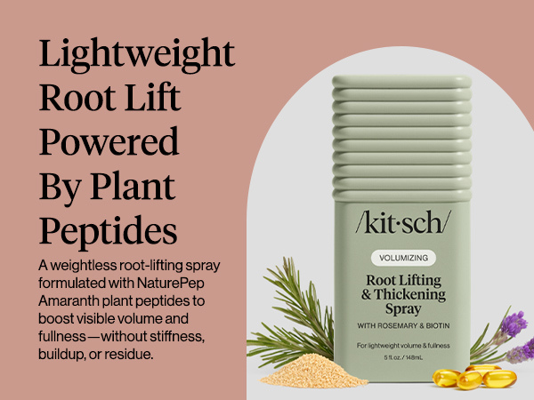 Kitsch Root Lifting Spray for Fine Hair - Thickening Hair Spray With Rosemary and Biotin | Lightweight Volumizing Spray for Instant Lift and Fullness | Adds Volume, Natural Hold - 148mL