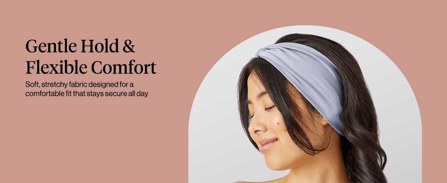 Kitsch Wide Headbands for Women Non Slip - Running Headbands for Girls, Ideal for Working Out, Yoga, Gym, or Lounging | Stretchy Head Bands | Fashion Hair Accessories - Garden Bouquet, 2pcs