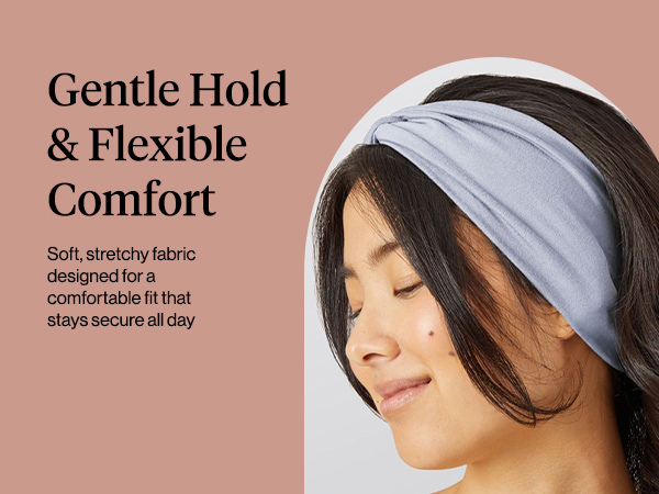 Kitsch Wide Headbands for Women Non Slip - Running Headbands for Girls, Ideal for Working Out, Yoga, Gym, or Lounging | Stretchy Head Bands | Fashion Hair Accessories - Garden Bouquet, 2pcs