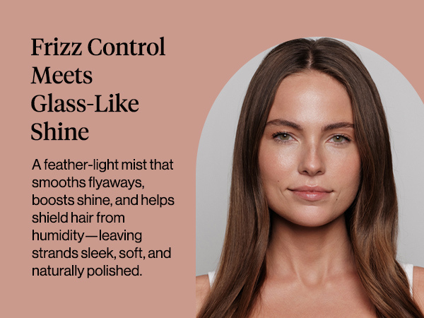 Kitsch Frizz Shield Hair Spray - Frizz Control Hairspray for Smooth, Glass-Like Finish | Lightweight Heat Protectant Hair Care with Argan Oil, No Heavy Residue | Anti Humidity Spray for Hair