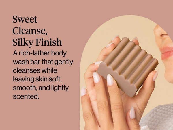 Kitsch Warm Sugar Body Wash Bar Soap for Women – Made in USA - 113g