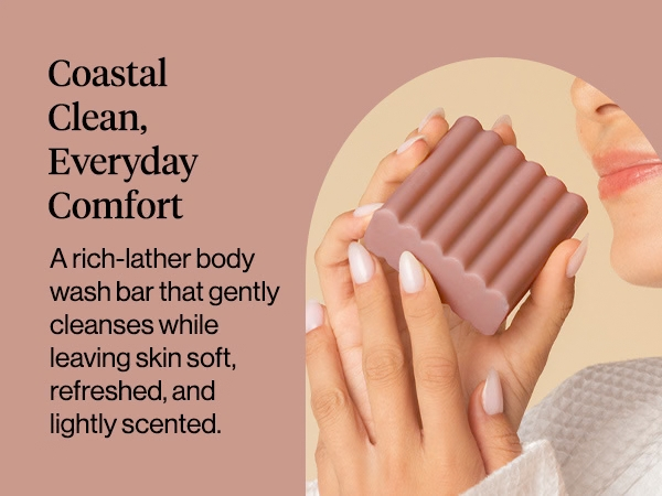 Kitsch Amber Shores Body Wash Bar Soap - Made in USA - 113g