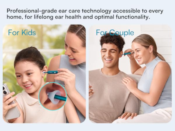 Bebird Earsight Ultra Ear Wax Removal Tool Camera, Ear Cleaner with Flexible Ear Camera Otoscope, Painless Visual Ear Pick Tweezers, Visual Scope Earwax Cleaning Dropper, Ear Cleaning Kit for Family