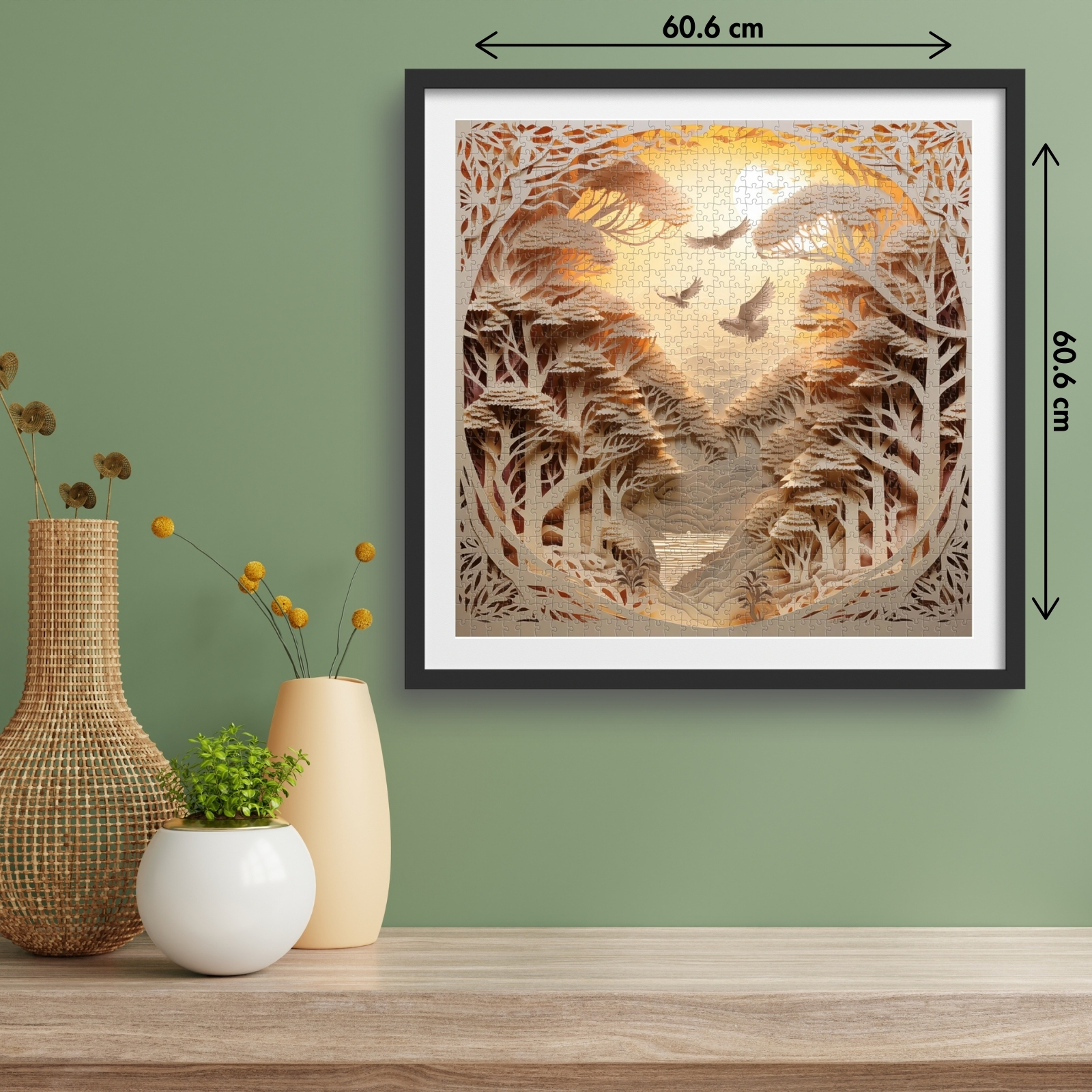Forest Sunset 1000 Piece Jigsaw Puzzle for Adults - Wall Decoration