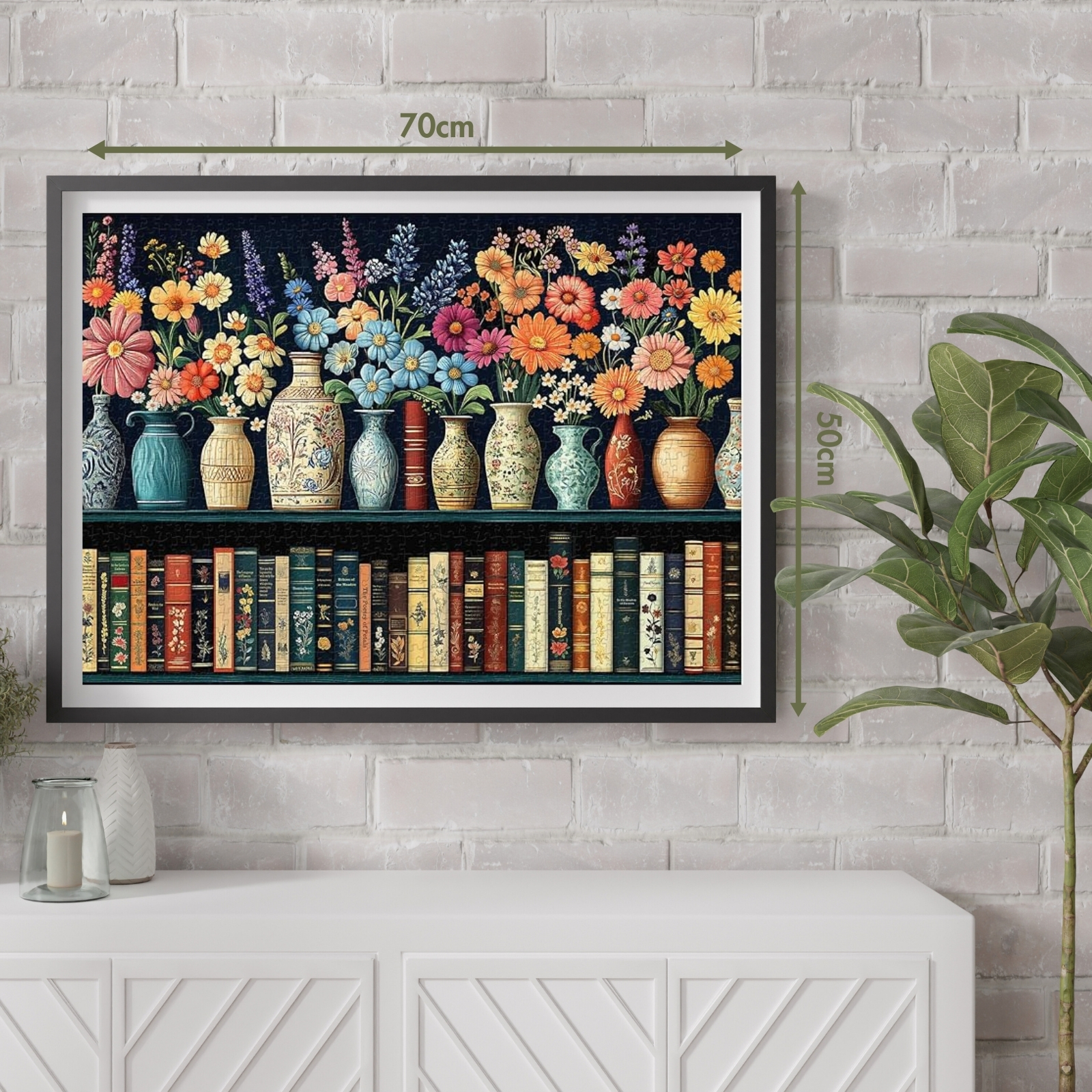 Petals & Pages 1000 Piece Jigsaw Puzzle for Adults