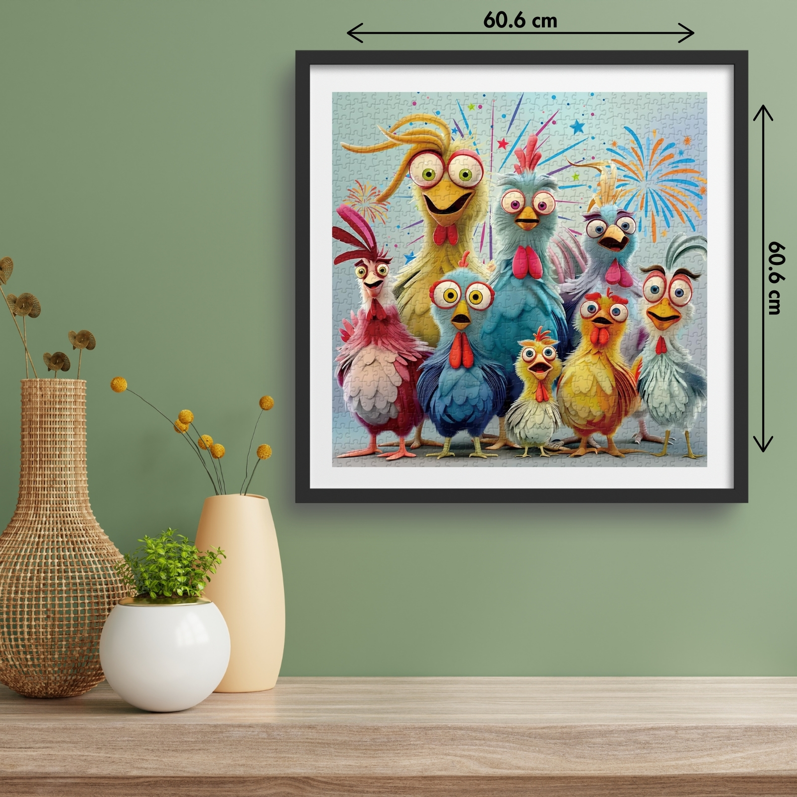 Chicken Family 1000 Piece Jigsaw Puzzle for Adults
