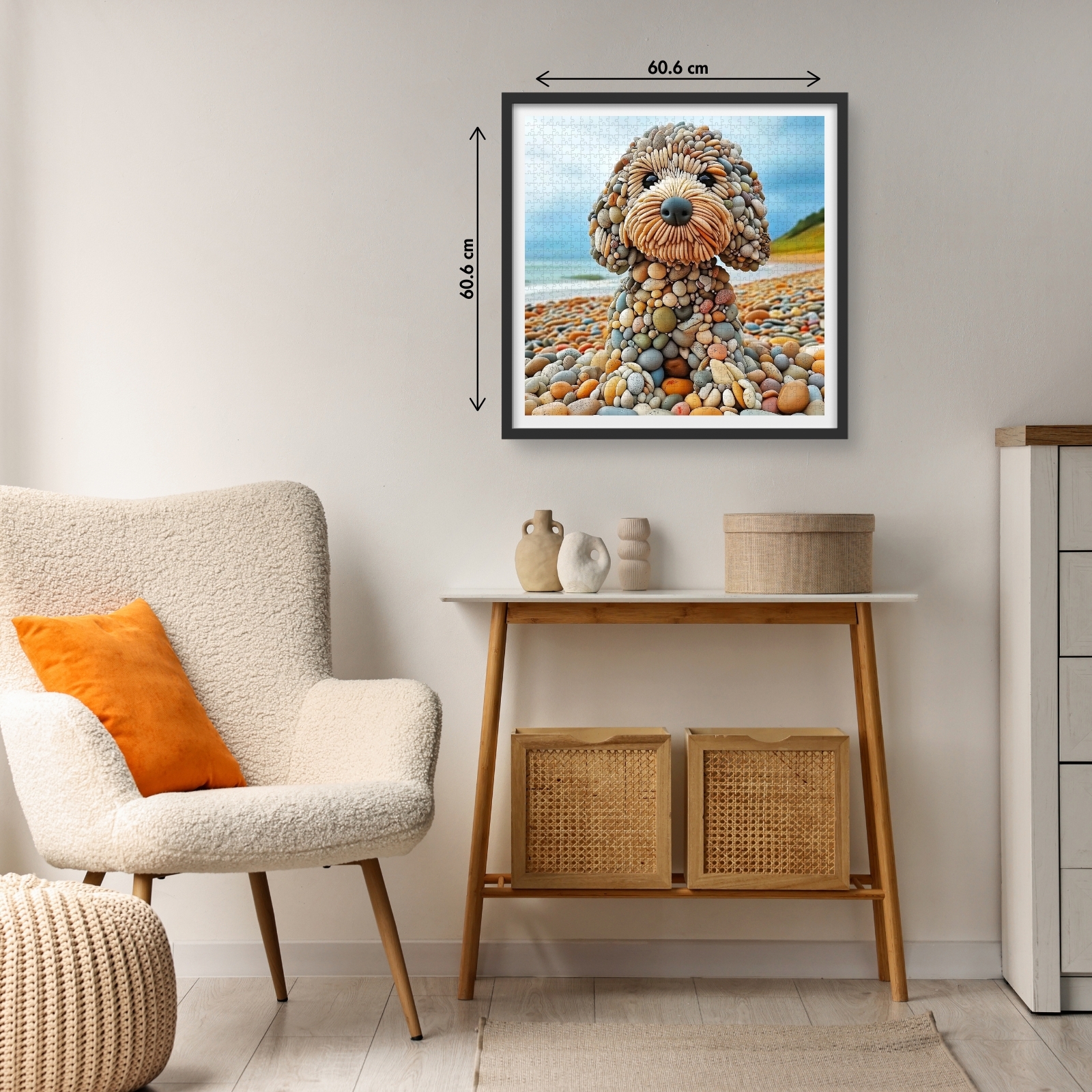 Beach Guardian Dog 1000 Piece Jigsaw Puzzle for Adults