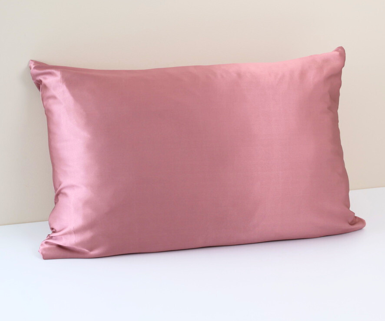 Pale Mauve Silk Pillowcase 22 Momme 100% Mulberry Silk Grade 6A 70x50cm Hidden Zipper