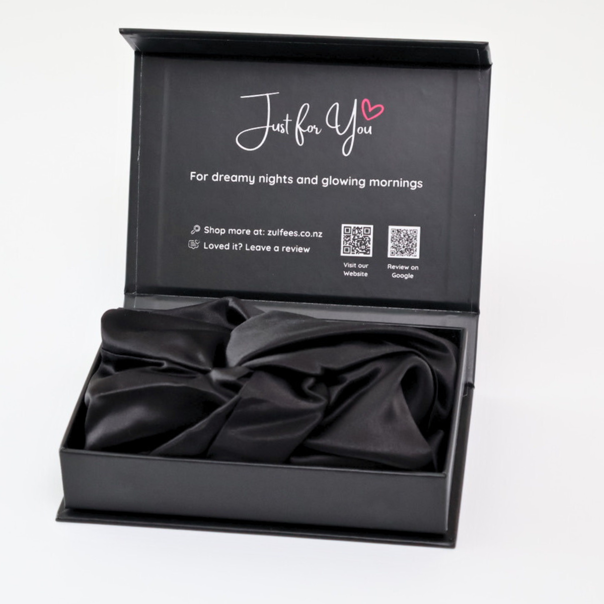 Silk Bonnet - Black Sleep Cap