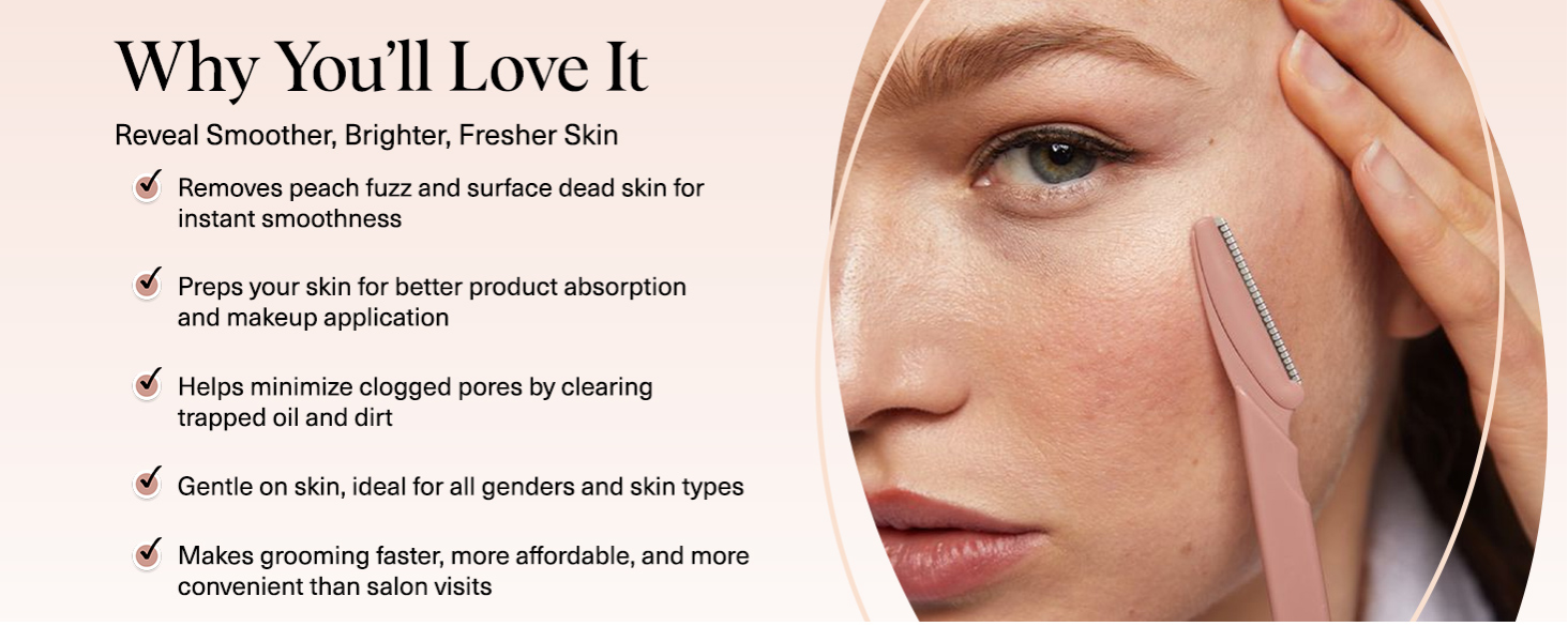 Kitsch Dermaplaning Tool - Razor for Face & Eyebrow 12pc Set - Terracotta