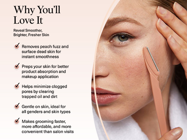 Kitsch Dermaplaning Tool - Razor for Face & Eyebrow 12pc Set - Terracotta