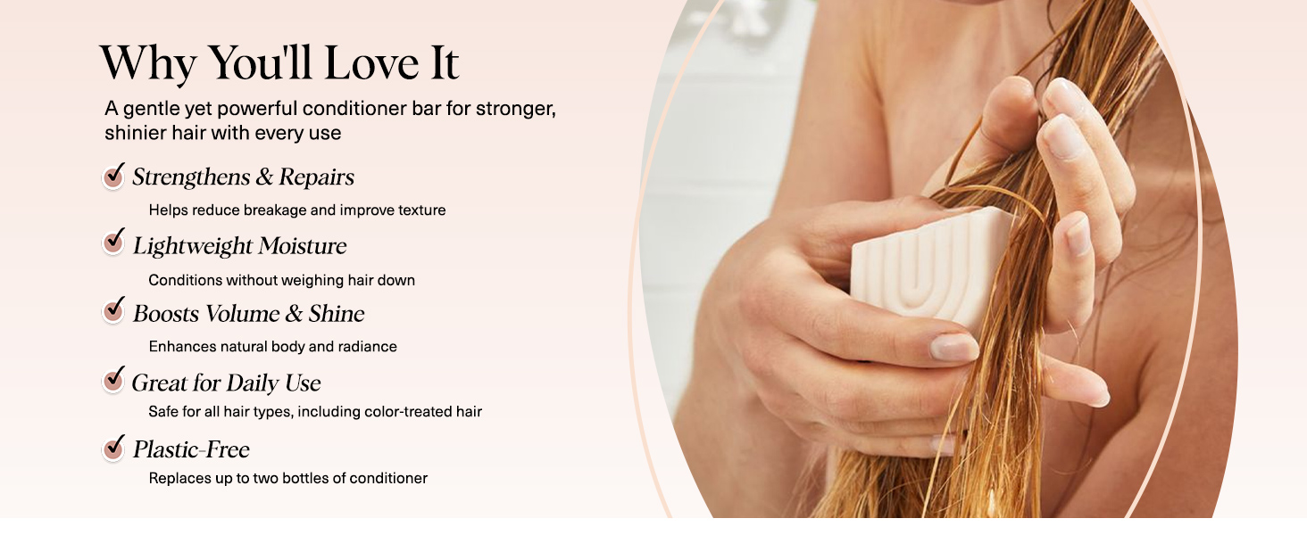 Kitsch Rice Water Conditioner Bar For Hair Growth