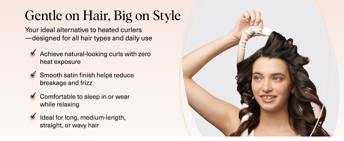 Kitsch Satin Heatless Curling Set - Sunset Tie Dye