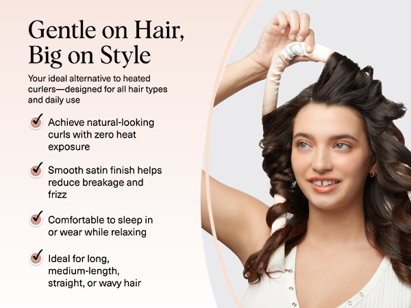 Kitsch Satin Heatless Curling Set - Sunset Tie Dye