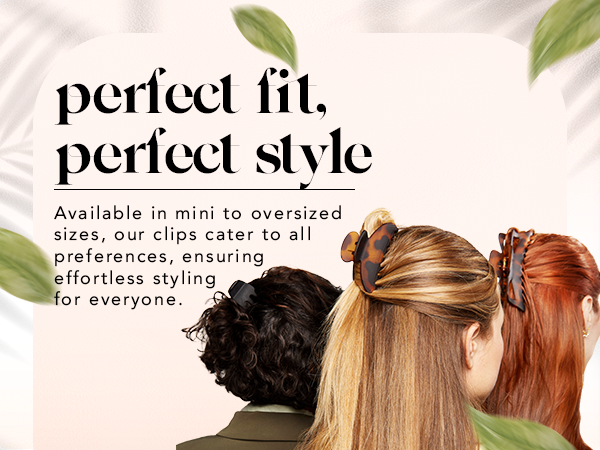 Kitsch Medium Hair Clips for Women, Strong Hold, Recycled Plastic Claw Clips for Thick Hair | Great for Updo, Half Up Hairstyle | Ideal Gifts for Women - 2pcs, Black and Tort