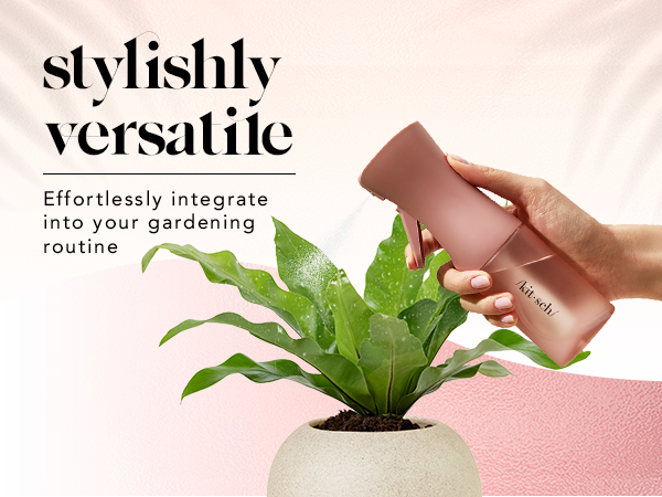 Kitsch Continuous Spray Bottle for Hair – Fine Mist Water Mister & Water Spray Bottle – Recycled Hair Spray Bottle – Spray Bottles for Cleaning, Styling, Plants & More – Terracotta, 150ml